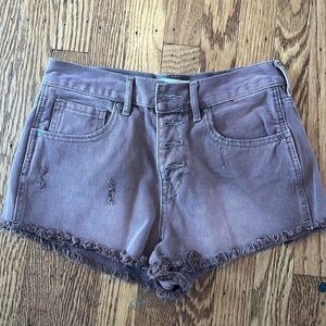 Reddish high waisted jean shorts!